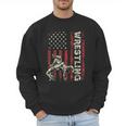 Wrestling US Flag Dad Wrestler Patriotic 4th Of July Men Sweatshirt