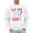 ON Back Cat Dad Club Life Is Better With Cats Father's Day Men Sweatshirt