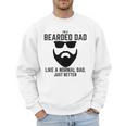 Bearded Dad Beard Humor Superhero Men Sweatshirt