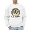 Cat Daddy Cool Ragdoll Cat Father's Day Retro Cat Dad Men Sweatshirt
