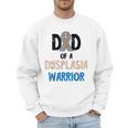 Dad Of A Hip Dysplasia Warrior Beige Blue Hip Dysplasia Men Sweatshirt