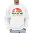 Dad Lawn Mowing Grassquatch Bigfoot Mower Garden Men Sweatshirt