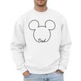Disney Mickey And Friends Dad Mickey Art Line Pocket Logo Men Sweatshirt