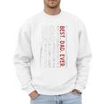 Distressed US American Flag Father Shirt Best Dad Ever Men Sweatshirt