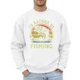 Fishing I'd Rather Be Fishing Bass Fish Dad Jokes Men Sweatshirt
