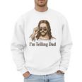 I'm Telling Dad Jesus Wearing Sunglasses Christian Fathers Men Sweatshirt I'm Telling Dad Jesus Wearing Sunglasses Christian Fathers Men Sweatshirt