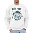 Reel Cool Grandpa Fishing Dad Father's Day Fisherman Men Sweatshirt