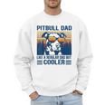 Vintage Pitbull Dad Like A Regular Dad But Cooler Men Sweatshirt