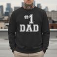 1 Dad Number One Father's Day Vintage Style Men Sweatshirt