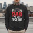 1 Year Old Racing Car Fast One Birthday 1st Family Dad Men Sweatshirt