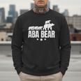 Aba Bear For Jewish Dad With Four Kids On Father's Day Men Sweatshirt