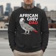 African Grey Parrot Dad Congo Bird Father Men Sweatshirt