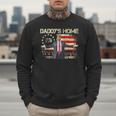 American Flag Trump 2024 Daddy's Home We The People Men Sweatshirt