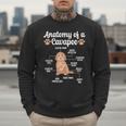 Anatomy Of A Cavapoo Dog Cavapoo Owner Cavapoo Dad Men Sweatshirt