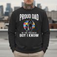 Autism Awareness For Proud Dad Support Autistic Kids Men Sweatshirt