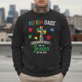 Autism Dad Son Father Autistic Kid Awareness Jesus Christian Men Sweatshirt