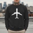 Aviation Geek Airplane Pilot Dad Husband Father's Day Xmas Men Sweatshirt