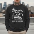 Bbq Men Smoking Meat Smoker Grilling Barbecue Dad Men Sweatshirt