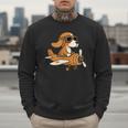Beagle Flying a Plane Pilot Airplane Dog Mom Dad Men Sweatshirt