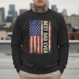 Best Dad Ever US American Flag For Father's Day Men Men Sweatshirt