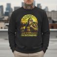 Bigfoot Outdoor Hiking Dad Joke Im Outstanding Sasquatch Men Sweatshirt