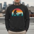 Bigfoot Walking a Dog Corgi Lovers Dog Dad Men Sweatshirt
