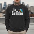 The Bird Father Bird Watching Meme Birder Dad Men Sweatshirt