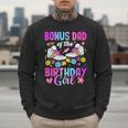Bonus Dad Of The Birthday Girl Rolling Skate Bday Family Men Sweatshirt
