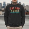 Cat Dad The Man The Myth Cat Lover Kitten Owner Kitty Men Sweatshirt
