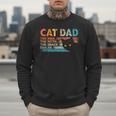 Cat Dad The Man The Myth Snack Dealer Fathers Day Men Sweatshirt