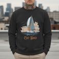 Cat Dad Vintage Catamaran Sailing Men Sweatshirt