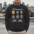 Cat Geometry Math Cat For Cat Dad Cat Mom Kids Men Sweatshirt