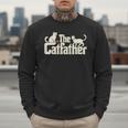 The Catfather Cat Dad Father's Day Cat Lover Men Sweatshirt