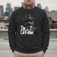 The Catfather Fathersday Best Birthday Cat Dad Men Sweatshirt