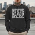 Checkered Racing Birthday Party Matching Family Race Car Dad Men Sweatshirt