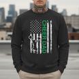 Cheer Dad Flag Green Cheerleading Men Sweatshirt