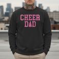 Cheer Dad Vintage Retro Cheerleading Pink Men Sweatshirt