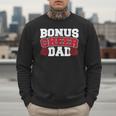 Cheer Stepdad Bonus Cheer Dad Red Men Sweatshirt