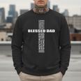 Christian Blessed Dad Cross Father's Day Best Dad Men Sweatshirt