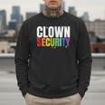 Clown Security Halloween Dad Mom Costume Men Sweatshirt