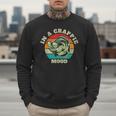 In A Crappie Mood Retro Fishing Sarcastic Dad Men Sweatshirt