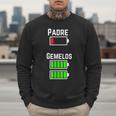 Cufflinks Battery Filled Tired Dad Low Battery Charge Men Sweatshirt
