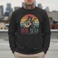 Cute Papa Bear Vintage Father's Day Retro Dad Guitar Men Sweatshirt