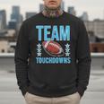 Cute Team Touchdowns Gender Reveal For Mom And Dad Men Sweatshirt