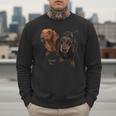 Dachshund Shirt Doxie Mom Dad Love Wiener Dog Puppy Cute Tee Men Sweatshirt