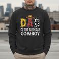 Dad 1st Birthday Cowboy Western Dad Birthday Boy Men Sweatshirt