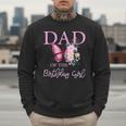 Dad 1st First Birthday Matching Family Butterfly Floral Men Sweatshirt
