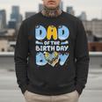 Dad Of The Birthday Boy Blue Dog Family Matching Men Sweatshirt
