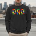 Dad Of The Birthday Boy Building Blocks Bricks Builder Men Sweatshirt
