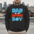 Dad Of The Birthday Boy Dog Lover Birthday Family Men Sweatshirt